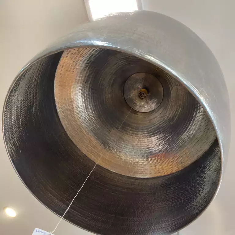 Luminaire design en aluminium brut finition brillante - Mazawood - Menuiserie