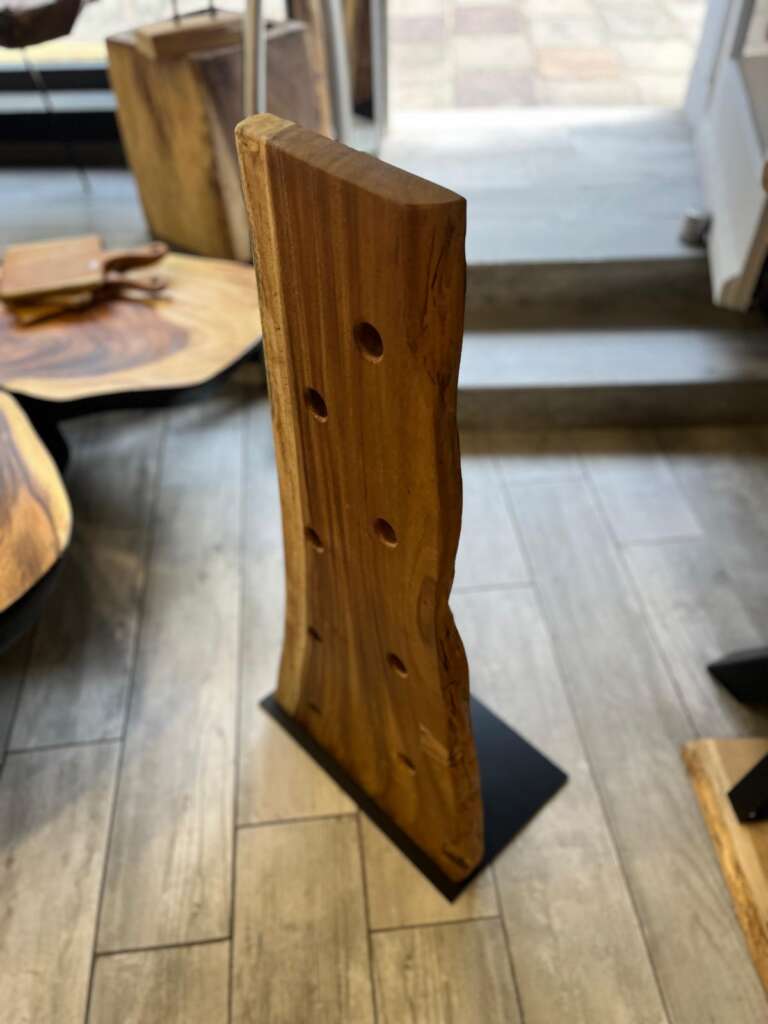 Porte bouteilles à vin en noyer