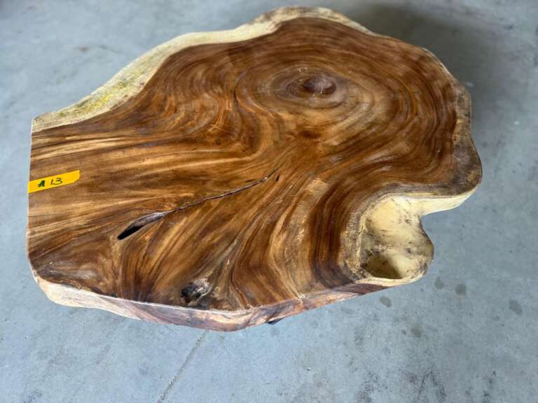 Table basse suar A13 veinage naturel dynamique Mazawood