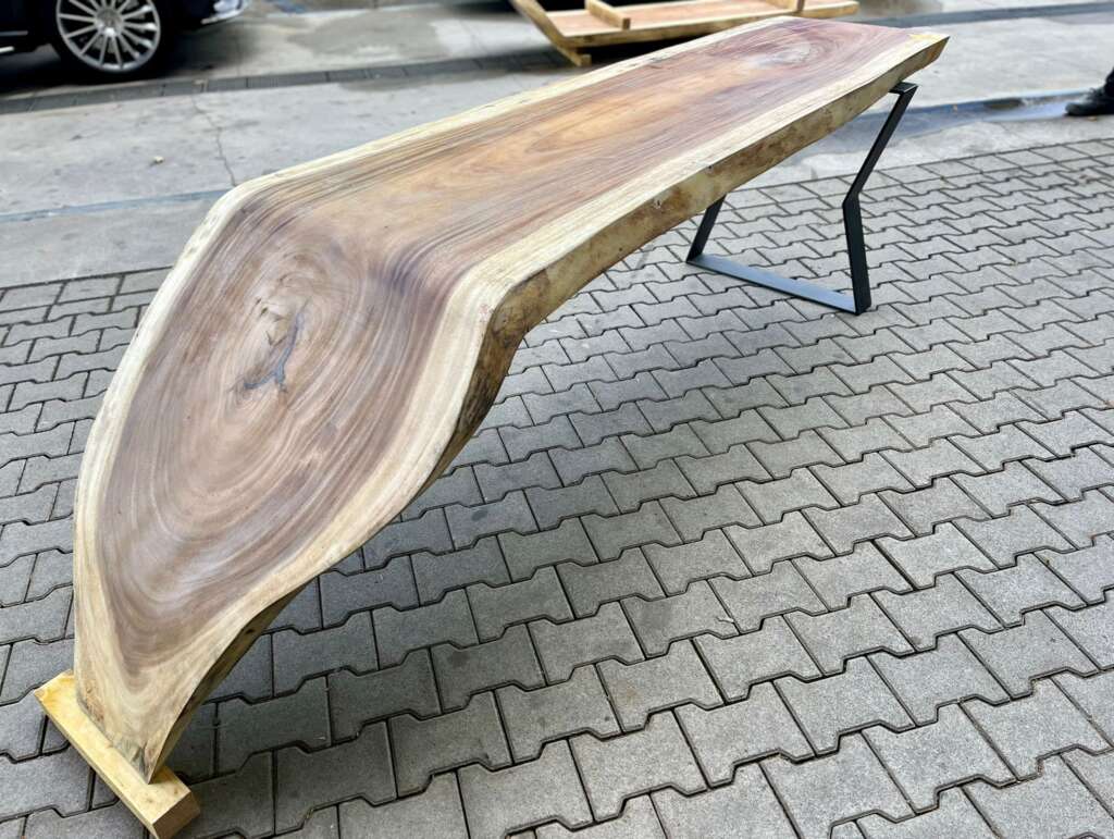 Bureau suar massif C2 avec pied métal