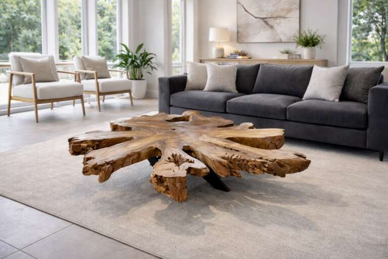 Table basse en teck massif A39