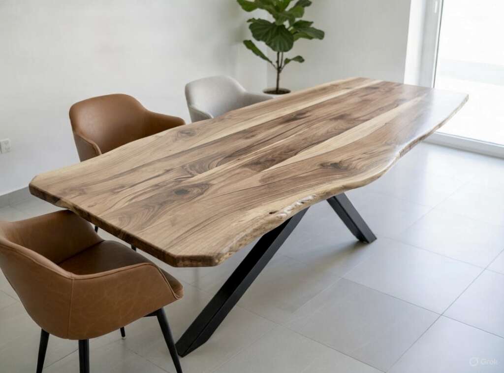 Table à manger en noyer massif T18