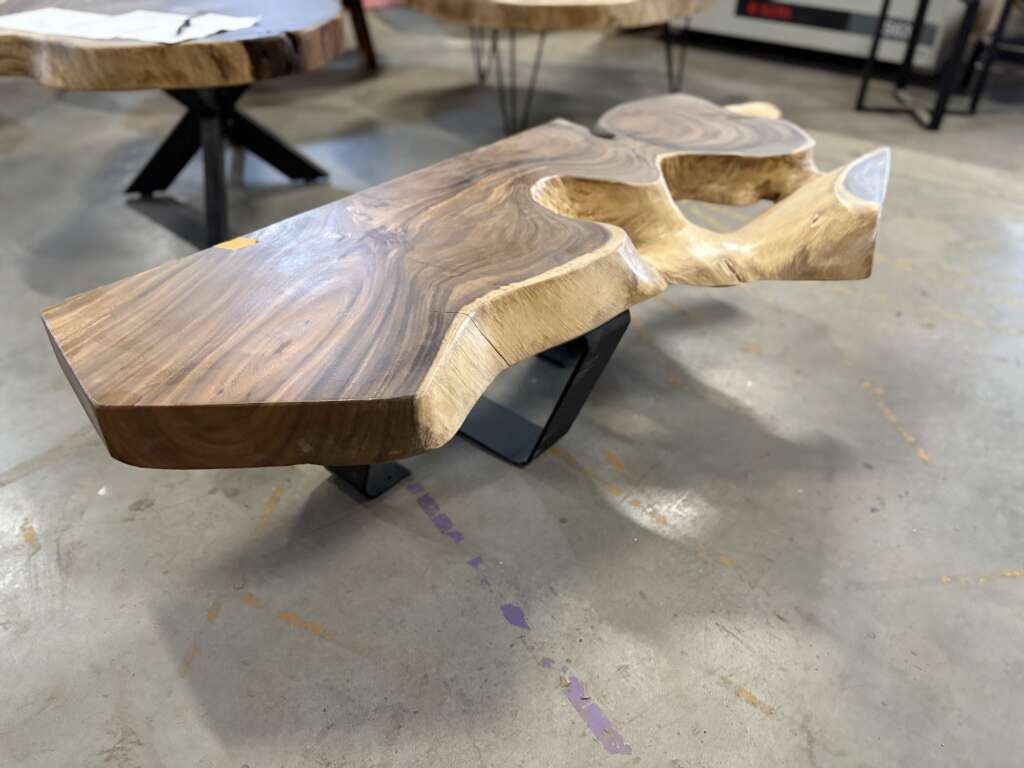 Console en suar massif sur mesure