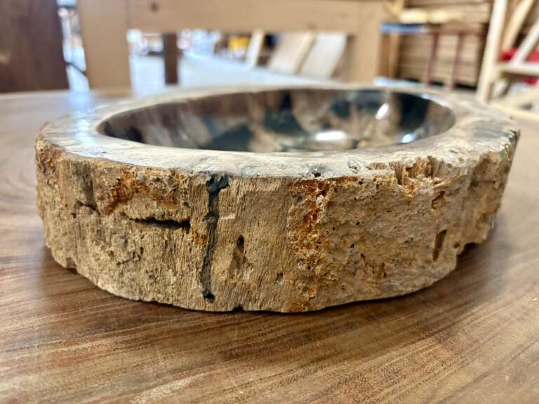 coupelle / vide poche / cendrier en bois fossilisé l