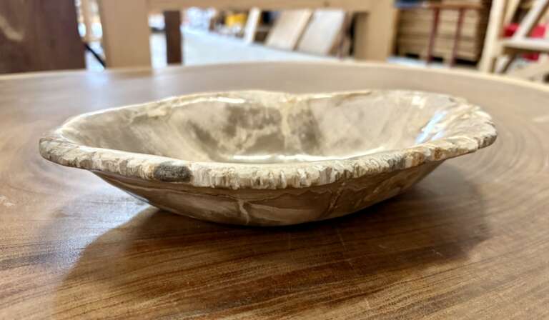coupelle / vide poche / cendrier en bois fossilisé m